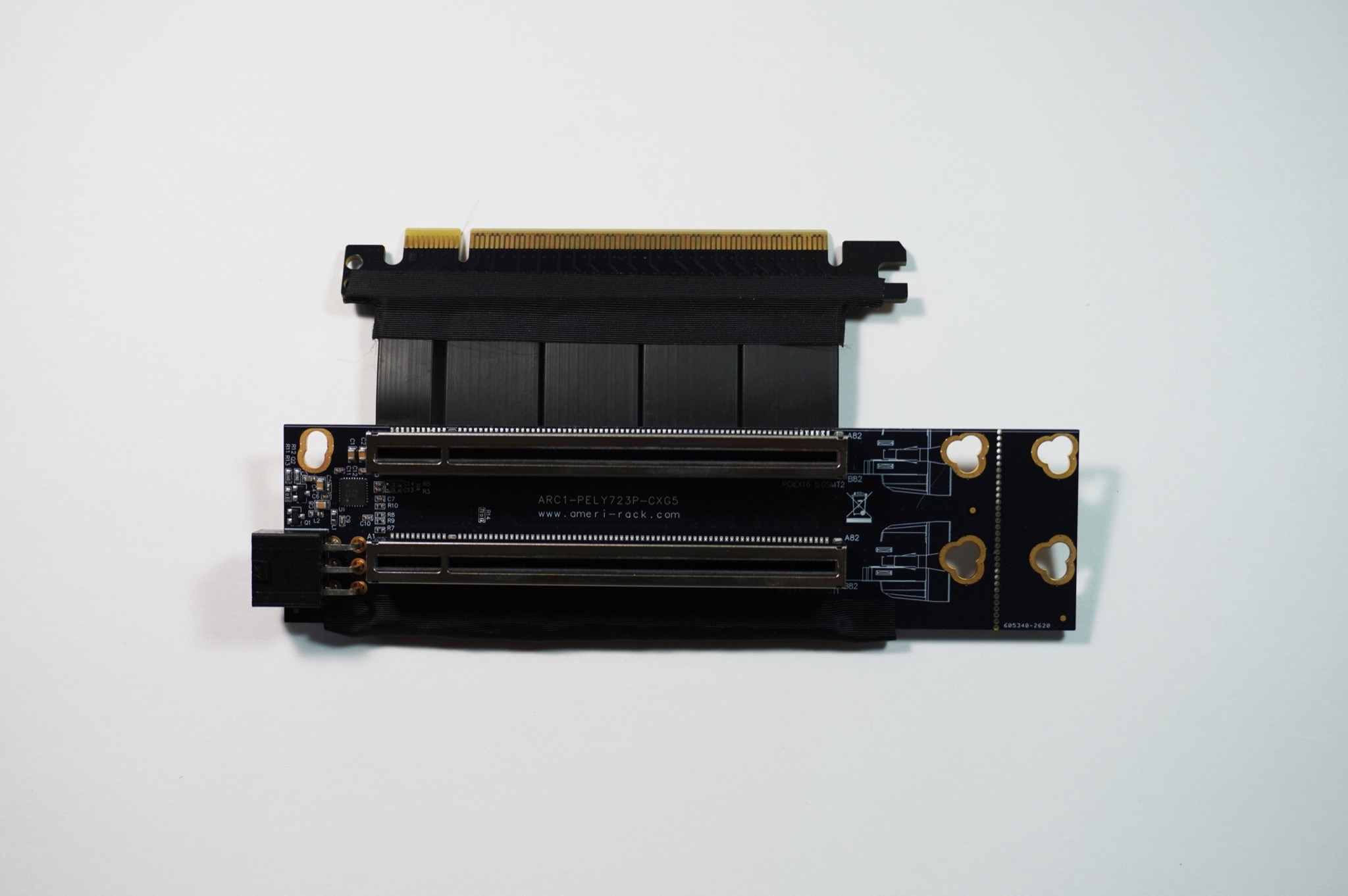 ARC1-PELY723P-C6G5 · PCIe x16 Gen5 bifurcated flexible riser, 6 cm ribbon