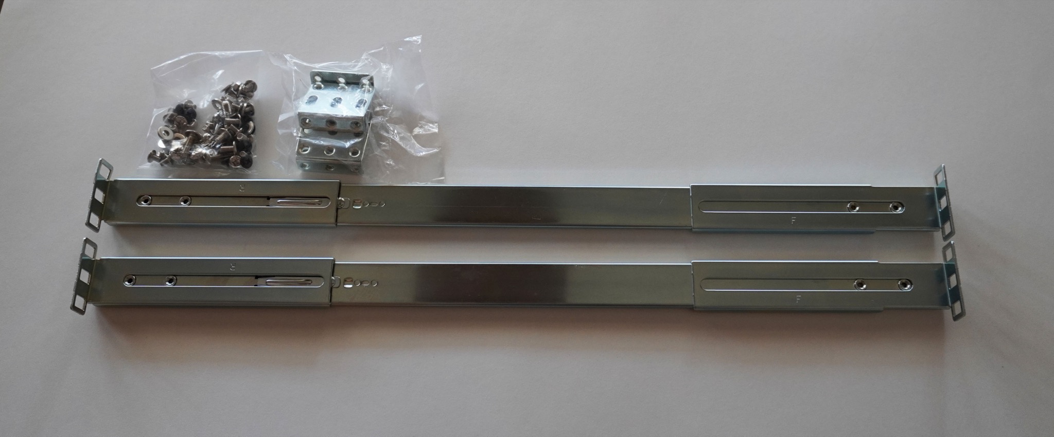 ASL-1U2003 · 1U 20 in 3-section solid-bearing rail, ultra-slim